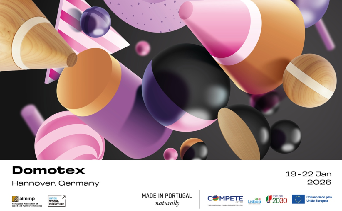 Pavimentos de madeira portuguesa em exposição na feira internacional DOMOTEX 2026